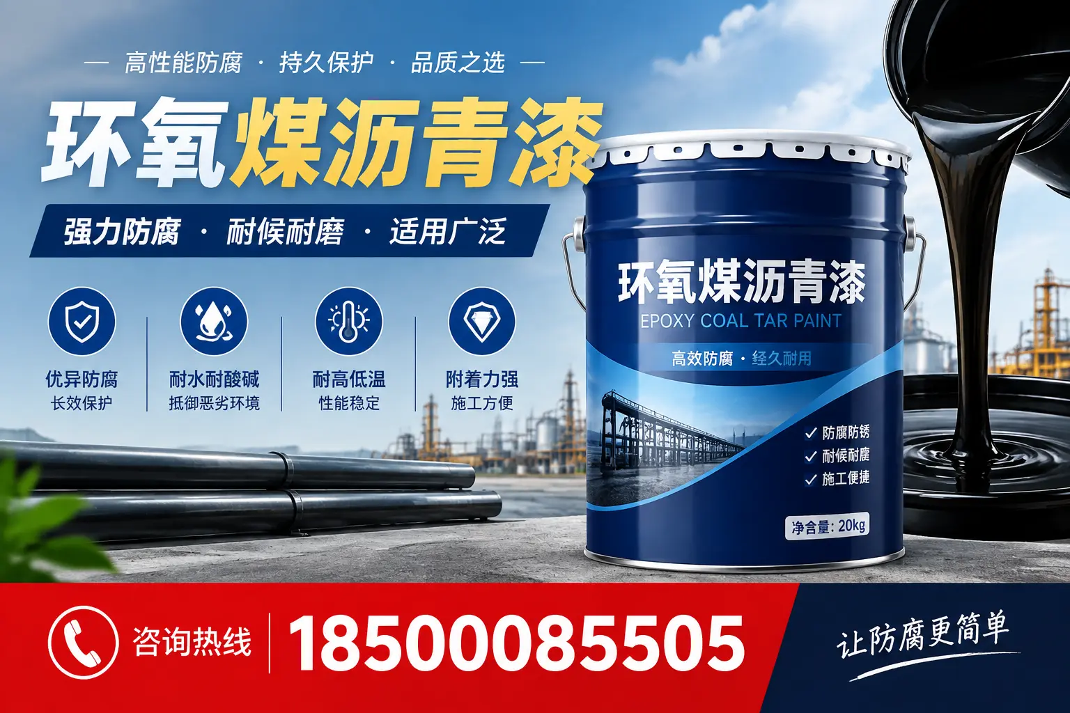 环氧煤沥青漆在不同气候条件下的表现分析,休宁适用性